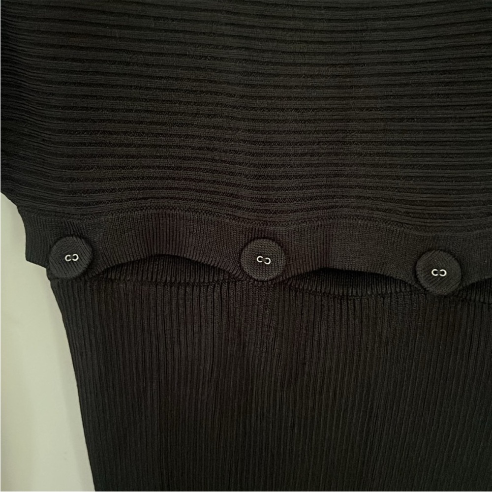 Christopher Esber Button-Trim Rib Knit Maxi Dress -small - Picture 5 of 6